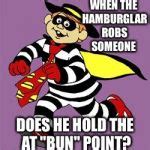 hamburglar meme cell phone